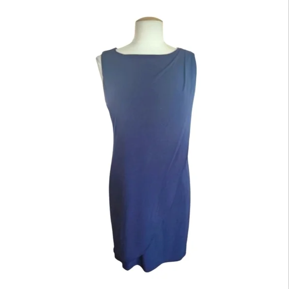 Jessica Simpson Navy Blue Satin Mini Dress - Picture 3 of 5